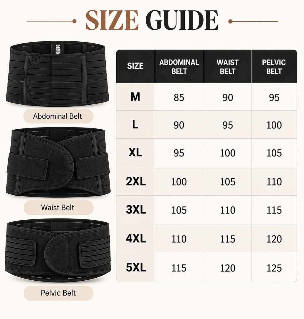 Zappio™ Postpartum 3-Piece Support Belt Set