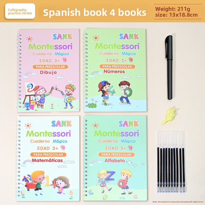 Zappio™ Magic Reusable Handwriting Practice Copybook Set