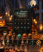 31 Night Scare Halloween Countdown Box With Doll Advent Countdown Blind Box