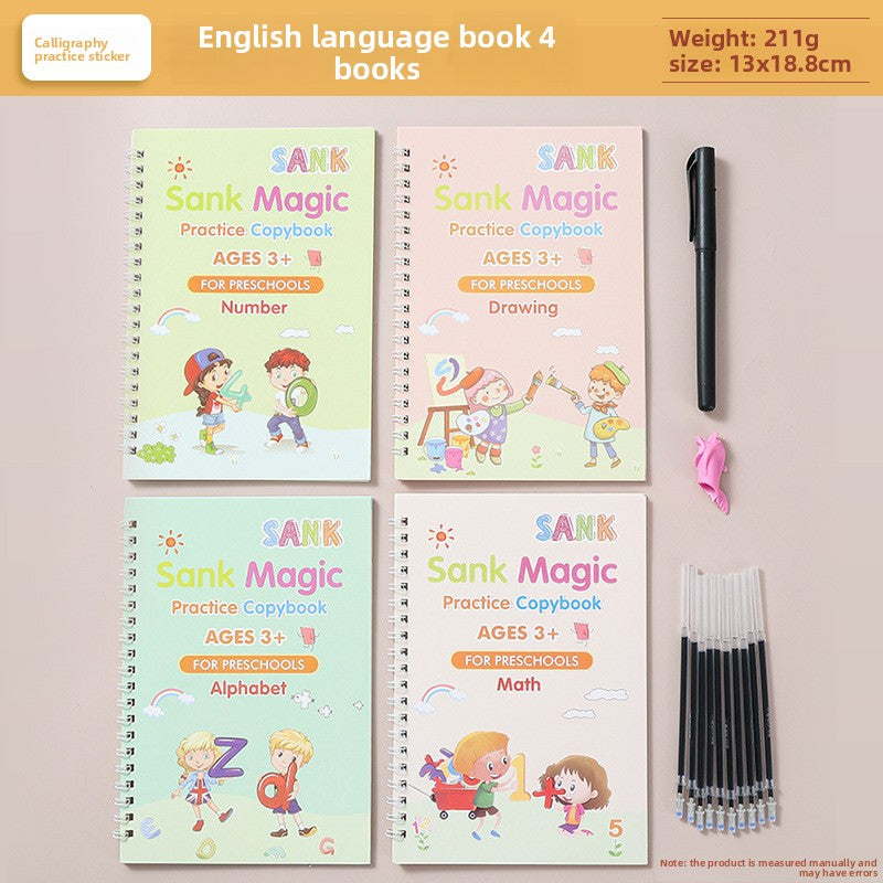 Zappio™ Magic Reusable Handwriting Practice Copybook Set